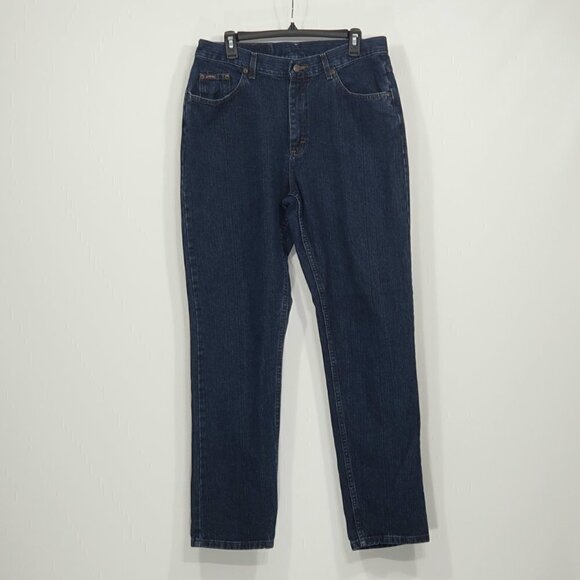 Riders  Dark Wash  Straight Leg Jeans  Women's Size 16 Long - Picture 1 of 4